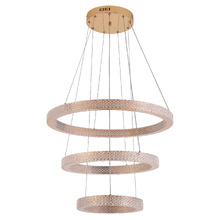 Jones Iron & Acrylic LED 3 Tier Pendant Light